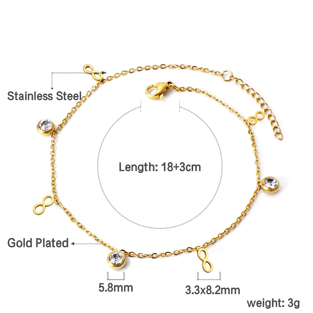 Infinity Diamond Loose Bracelet