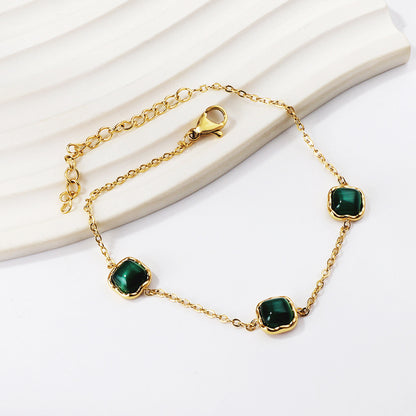 Square Green Loose Bracelet