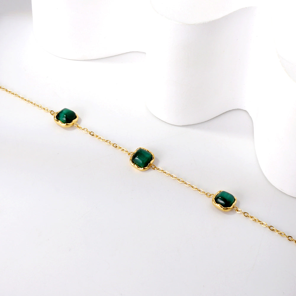 Square Green Loose Bracelet