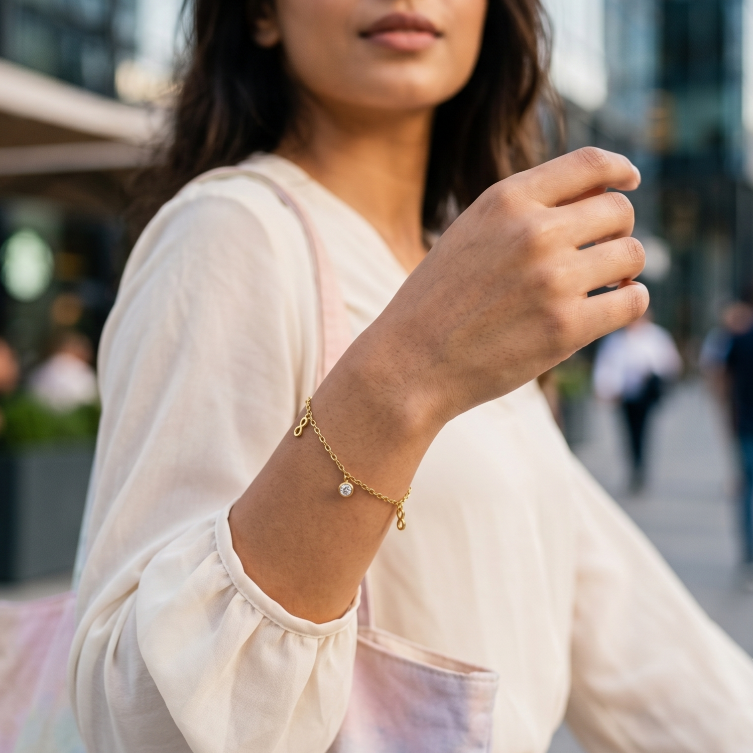 Infinity Diamond Loose Bracelet
