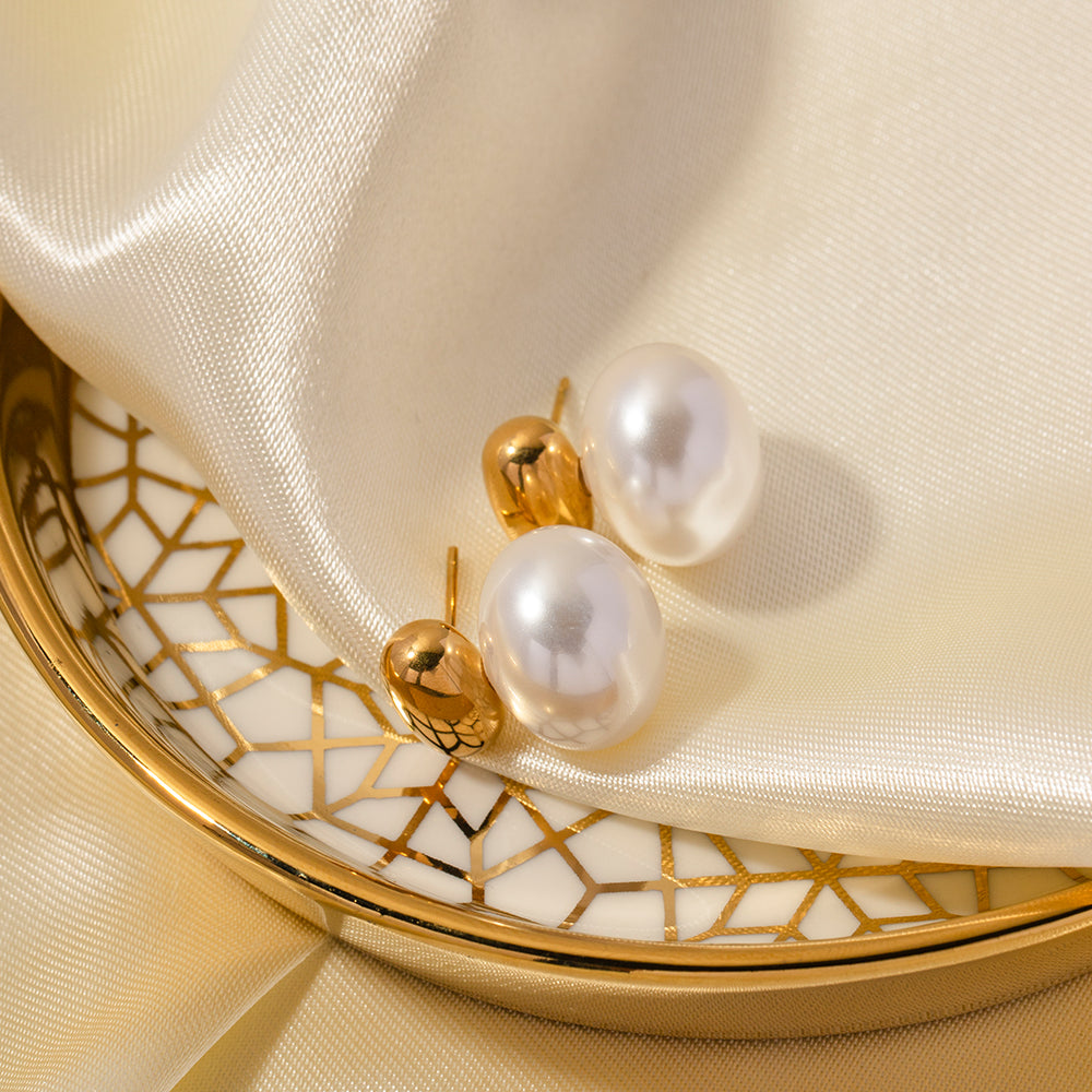 Gold and Pearl Studs