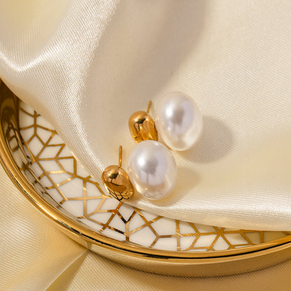 Gold and Pearl Studs