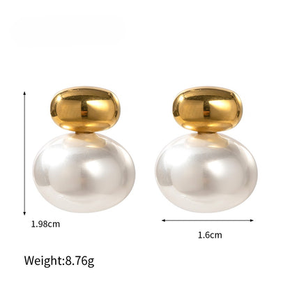 Gold and Pearl Studs