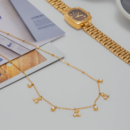 Dainty Diamond Charms Necklace