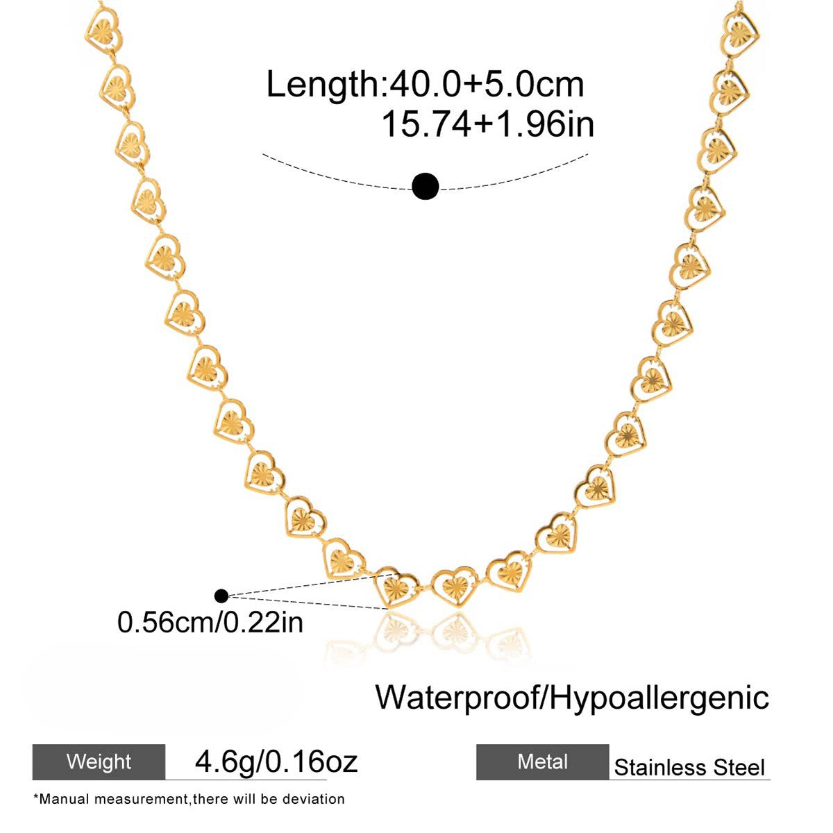 Heart Chain Necklace