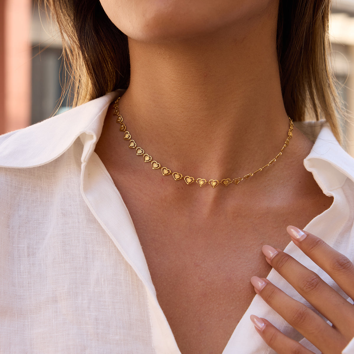 Heart Chain Necklace