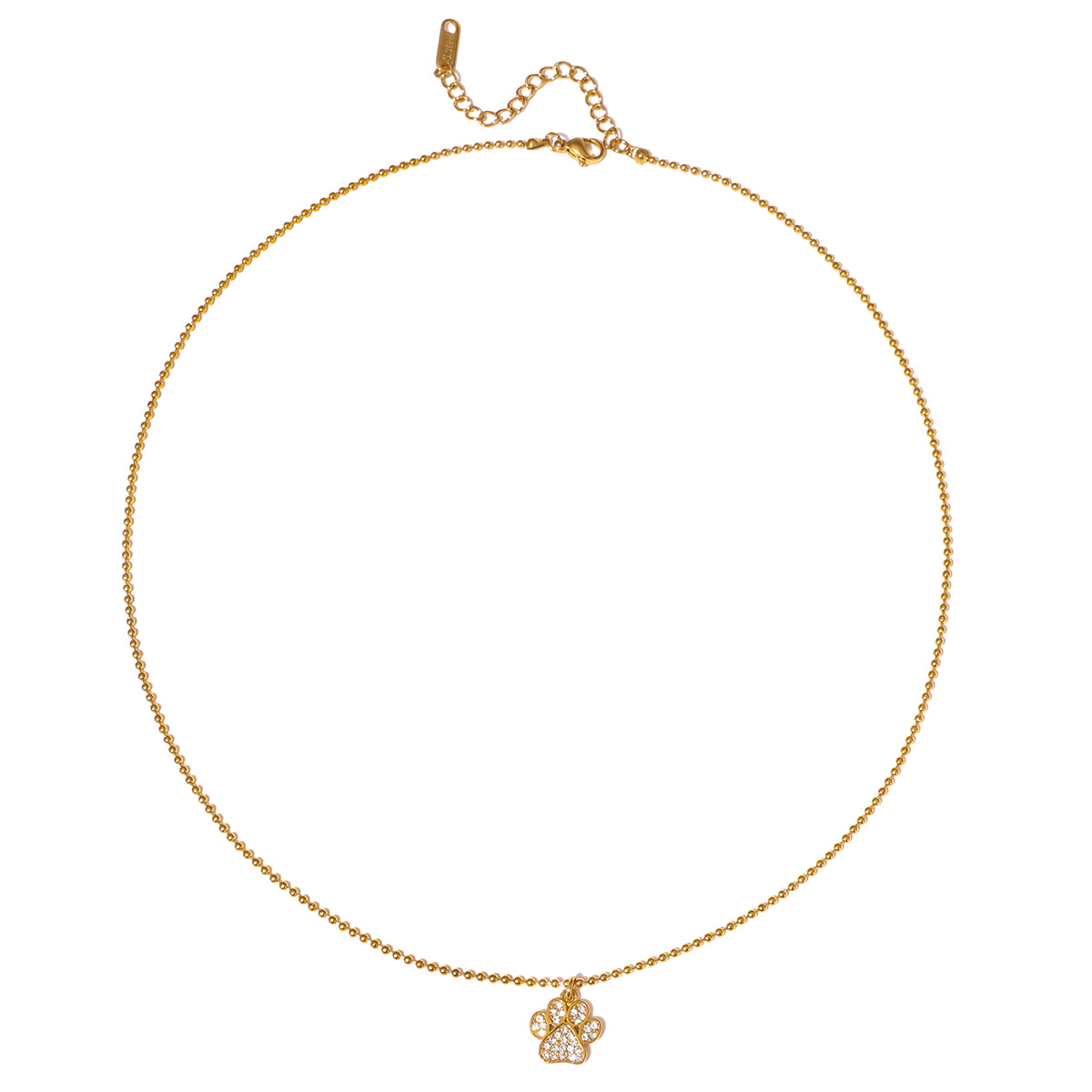 Paw Diamond Chain Pendant