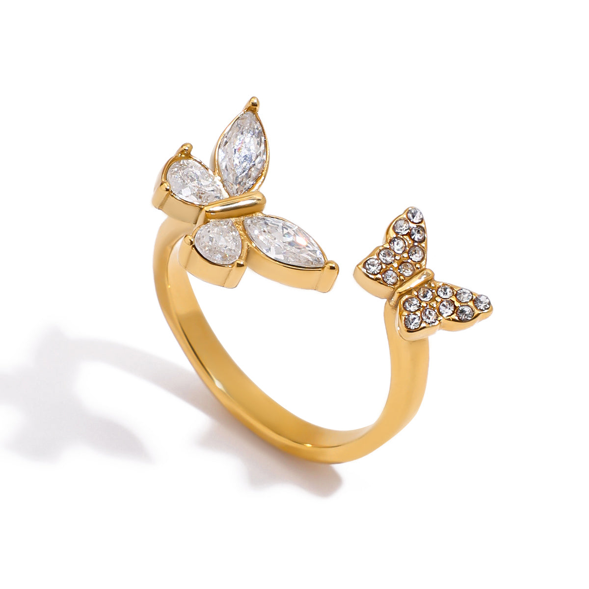 Mother of Pearl Butterfly Ring
