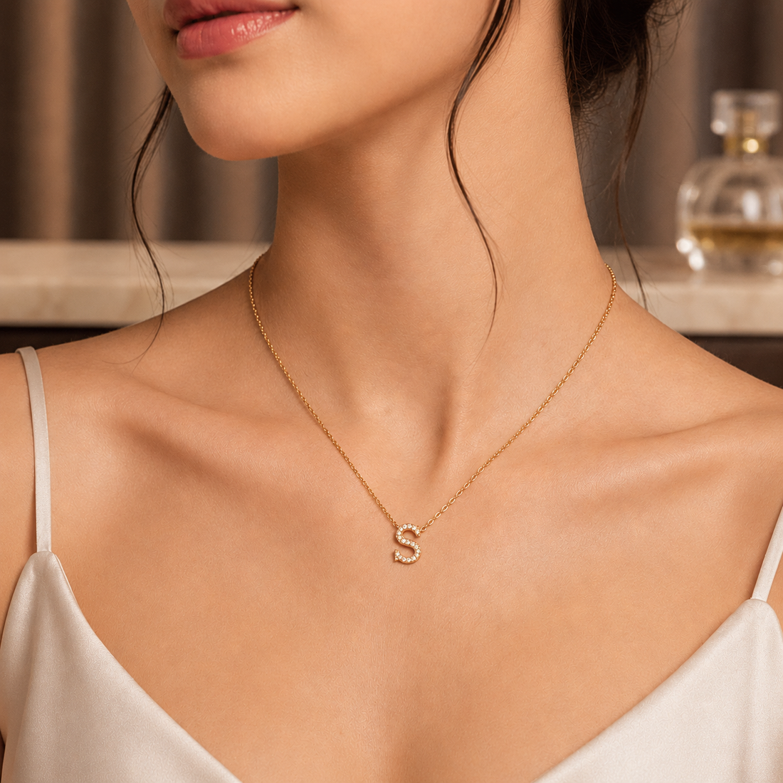 Letter S Pendant Necklace