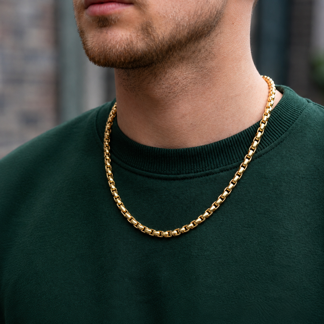Mens Luster Neckchain - Gold