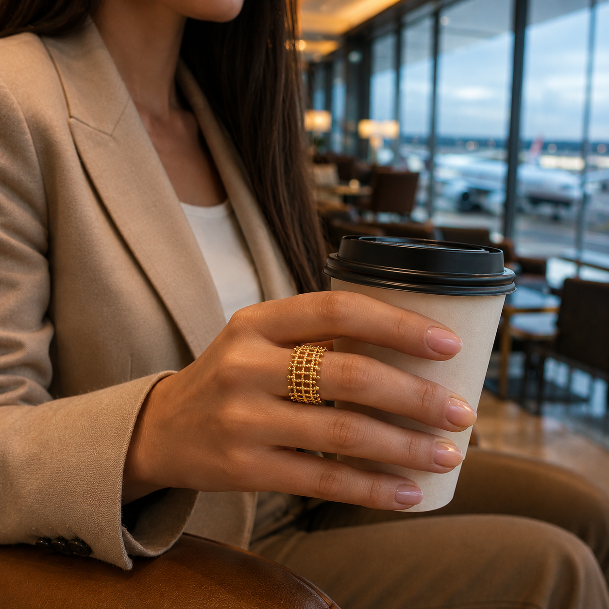 Mesh Gold Ring