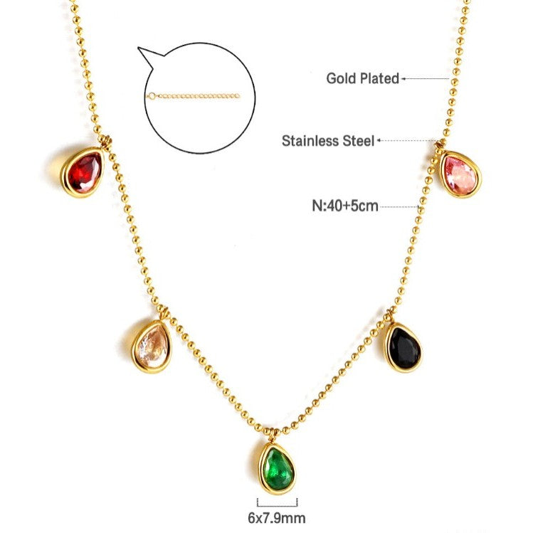 Multicoloured Charms Necklace