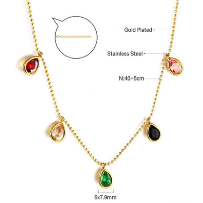 Multicoloured Charms Necklace