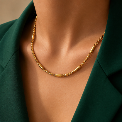 Textured Gold Necklace
