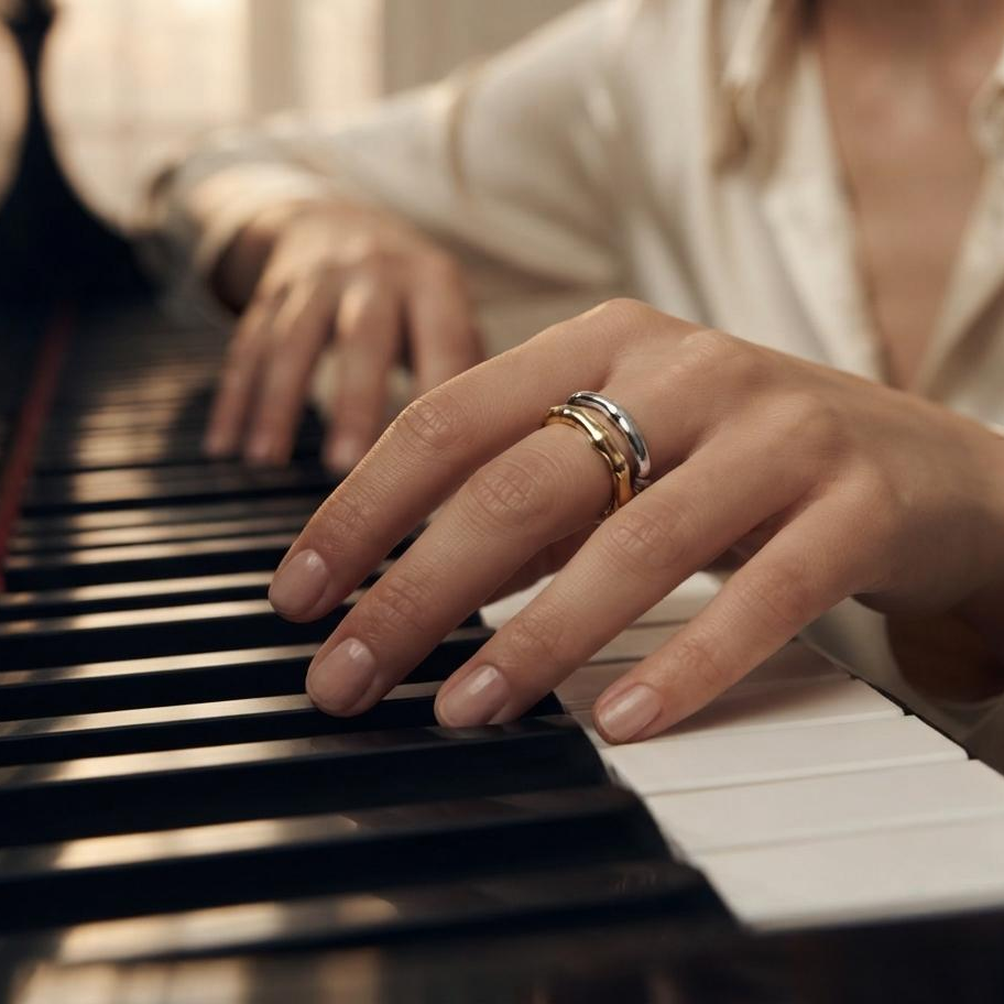 Two Toned Bamboo Ring